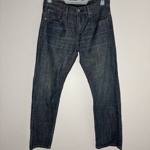 Levis 569 Loose Straight Fit Blue Denim Jeans 31x32 Mens